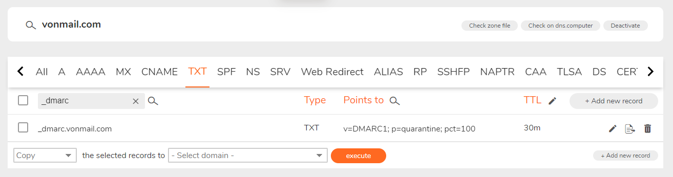 DMARC record overview