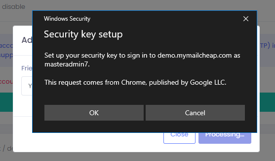 Setup Yubikey step 5